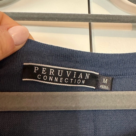 Peruvian Connection Women’s Lightweight Tunic Sweater Blue (Size M) - Picture 5 of 10